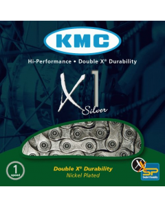 ΑΛΥΣΙΔΑ KMC X1 1/2x3/32 110 LINKS ΑΣΗΜΙ 300800