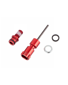 ΑΝΤΑΛΛΑΚΤΙΚΟ ROCKSHOX REBOUND ADJUSTER KNOB / BOLT KIT, ALUMINUM LONG ΚΟΚΚΙΝΟ (ΓΙΑ MAXLE LOWER LEG)