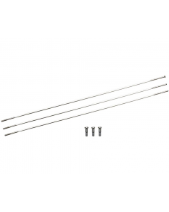 ΑΚΤΙΝΕΣ ZIPP 236mm ΤΕΜΑΧΙO ΜΕ ΚΑΨΟΥΛΙ CX-RAY STRAIGHT-PULL EXTERNAL ΑΣΗΜΙ