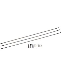 ΑΚΤΙΝΕΣ ZIPP 234mm ΤΕΜΑΧΙO ΜΕ ΚΑΨΟΥΛΙ CX-RAY STRAIGHT-PULL EXTERNAL ΜΑΥΡΗ