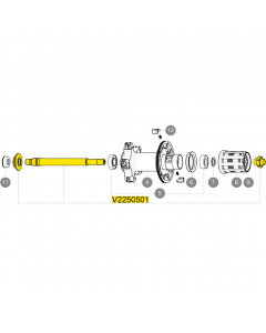 ΑΞΟΝΑΣ MAVIC KSYRIUM SLE/SLS/ELITE S ΟΠΙΣΘΙΟΣ