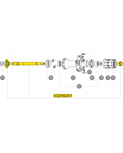 ΑΞΟΝΑΣ MAVIC KSYRIUM SLR/KSYRIUM125/R-SYS ΟΠΙΣΘΙΟΣ