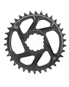 ΔΙΣΚΟΣ ΦΥΛΛΟ SRAM EAGLE X-SYNC2 OVAL 018 34T MOUNT 6mm OFFSET ALUM EAGLE ΜΑΥΡΟ