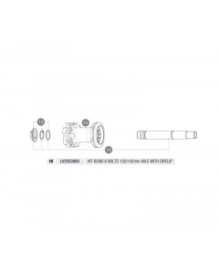 ΑΝΤΑΛΛΑΚΤΙΚΟ MAVIC ID360B135/142 AXLE WITH CIRCLE