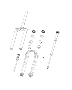 ΜΠΟΤΑ ROCKSHOX LYRIK B1-C1/YARI A1-B1 16+ 29 15X110 180MM POST MOUNT BLACK (NO DECALS)