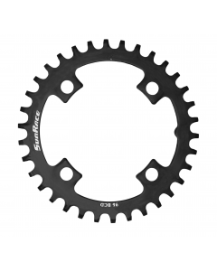 ΔΙΣΚΟΣ ΦΥΛΛΟ SUNRACE CRMX04 NARROW-WIDE 32T ALLOY BLACK BCD 104