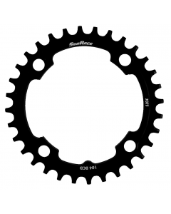 ΔΙΣΚΟΣ ΦΥΛΛΟ SUNRACE CRMX04 NARROW-WIDE 34T ALLOY BLACK BCD 104