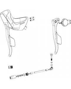ΑΝΤΑΛΛΑΚΤΙΚΟ SRAM ED EXCHANGE KIT SHIFTER AND BRAKE RED ETAP AXS DISC LEFT
