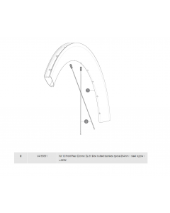 ΑΚΤΙΝΕΣ MAVIC COSMIC SL 65 DISC BUTTED STAINLESS 254mm ΕΜΠΡΟΣ/ΠΙΣΩ