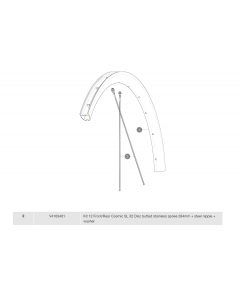 ΑΚΤΙΝΕΣ MAVIC COSMIC SL 32 DISC BUTTED STAINLESS 284mm ΕΜΠΡΟΣ/ΠΙΣΩ