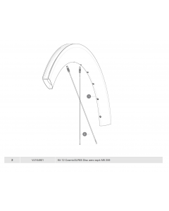 ΑΚΤΙΝΕΣ MAVIC COSMIC SLR 65 DISC AERO STAINLESS 259mm M6/6 ΕΜΠΡΟΣ/ΠΙΣΩ