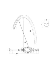 ΖΑΝΤΑ MAVIC AKSIUM ELITE UST DISC SUP ΕΜΠΡΟΣ/ΠΙΣΩ